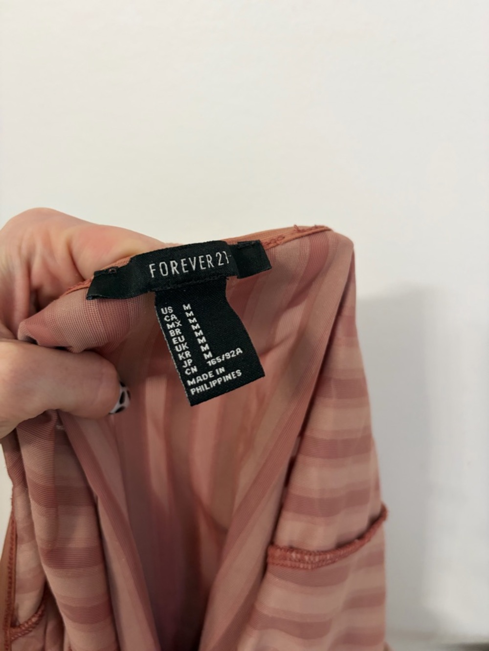 Forever 21 Blush Pink Striped Top - Picture 6 of 6
